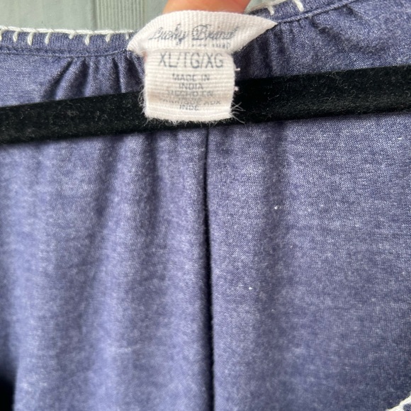 61. Lucky Brand Women’s Chambray  Blue Sleep Shirt. SIze XL - Picture 8 of 12